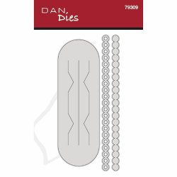 Die/skre stencil, Dan-Dies 79309; Flettet julehjerte - med stjerne i midten