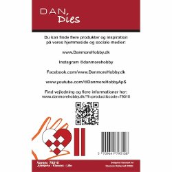 Die/skre stencil, Dan-Dies 79310; Lille flettet julehjerte - klassisk