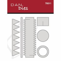 Die/skre stencil, Dan-Dies 79311; Mini tromme