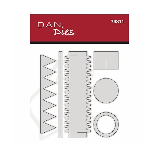 Die/skre stencil, Dan-Dies 79311; Mini tromme