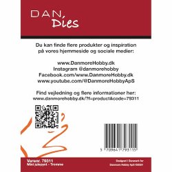 Die/skre stencil, Dan-Dies 79311; Mini tromme