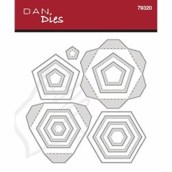 Die/skre stencil, Dan-Dies 79320; Lille hndbold / fodbold i 3D