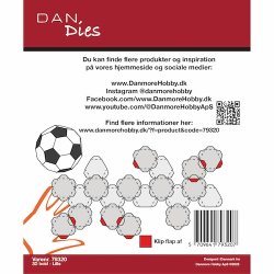 Die/skre stencil, Dan-Dies 79320; Lille hndbold / fodbold i 3D