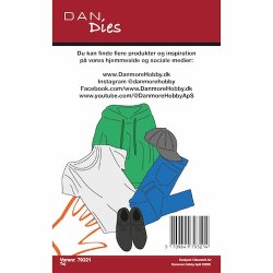 Die/skre stencil, Dan-Dies 79321; Trje, bukser, hoodie, kasket og sko