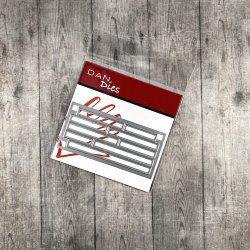 Dies/skre stencils, Dan-Dies 7934, die til DAN stamps "Hurtige tekster"