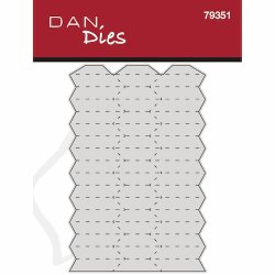 Die/skre stencil, Dan-Dies 79351; Foldet julekugle - version 2 - Lille