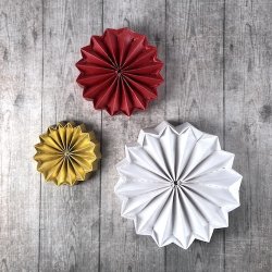 Die/skre stencil, Dan-Dies 79351; Foldet julekugle - version 2 - Lille