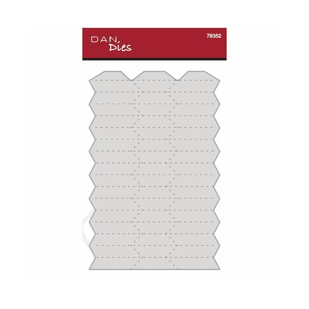 Die/skre stencil, Dan-Dies 79352; Foldet julekugle - version 2 - Kmpe