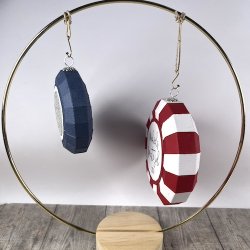 Die/skre stencil, Dan-Dies 79355; Flad Julekugle - lille model