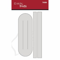 Die/skre stencil, Dan-Dies 79356; Flettet julehjerte - klassiske tern