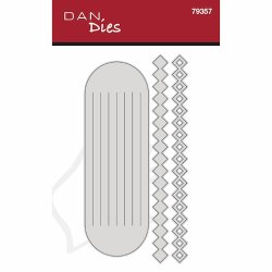 Die/skre stencil, Dan-Dies 79357; Flettet julehjerte - sm tern