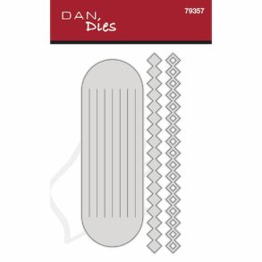 Die/sk�re stencil, Dan-Dies 79357; Flettet julehjerte - sm� tern