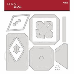 Die/skre stencil, Dan-Dies 79358; Stor lanterne