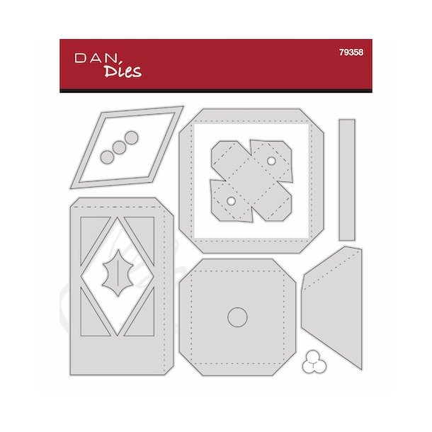 Die/skre stencil, Dan-Dies 79358; Stor lanterne