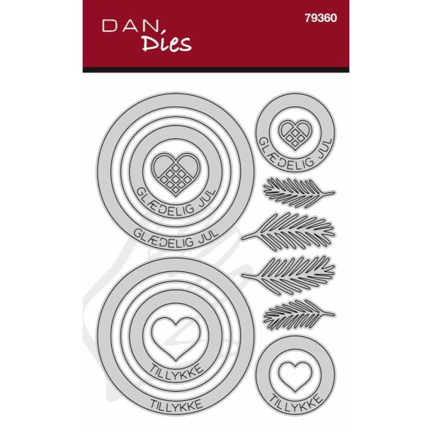 Die/sk�re stencil, Tilbeh�r til trommerne (tekster mm.), Dan dies 79360