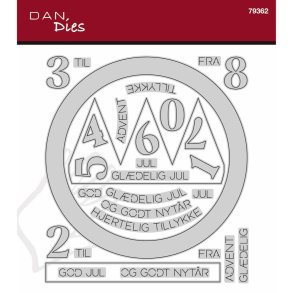 Die/sk�re stencil, Tilbeh�r til Tromme-�ske, Dan dies 79362