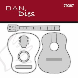 Die/sk�re stencil, Spansk Guitar, Dan dies 79367