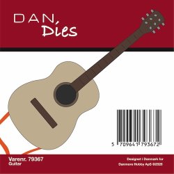 Die/sk�re stencil, Spansk Guitar, Dan dies 79367