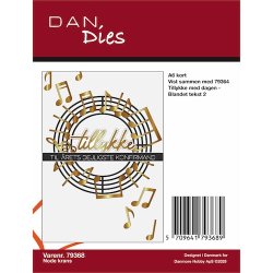 Die/sk�re stencil, Krans m/noder, Dan dies 79368
