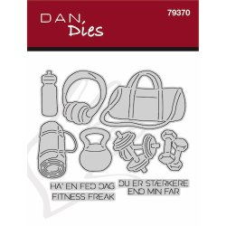 Die/sk�re stencil, Fitness udstyr, Dan dies 79370