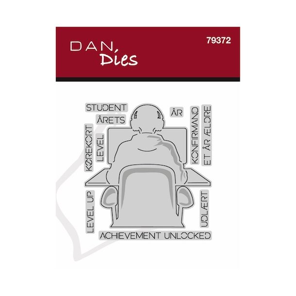 Die/sk�re stencil, Gamer &amp; seje tekster, Dan dies 79372