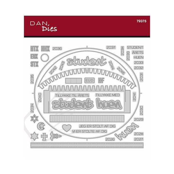 Die/sk�re stencil, Dan Dies 79375; Tilbeh�r til tromme �ske (79361) - Hue &amp; oval �ske