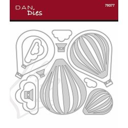 Die/sk�re stencil, Dan Dies 79377; Luftballoner