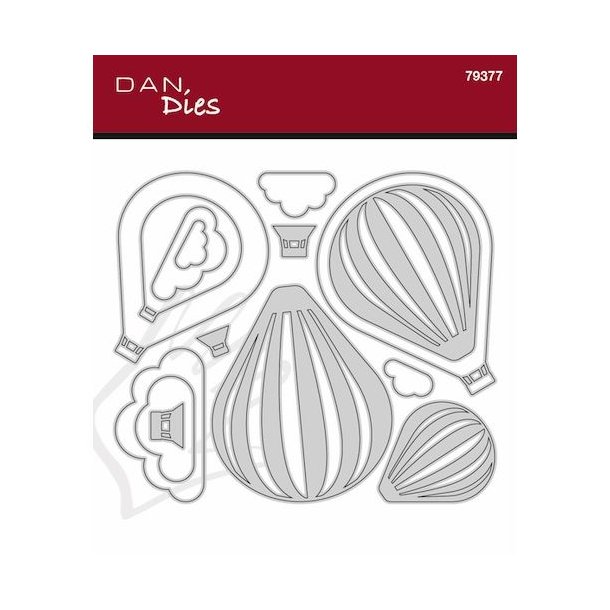 Die/sk�re stencil, Dan Dies 79377; Luftballoner