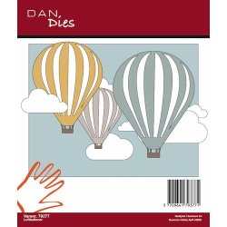 Die/sk�re stencil, Dan Dies 79377; Luftballoner