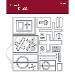 Die/sk�re stencil, Dan Dies 79383; Danske, Gr�nlandske og F�r�ske flag