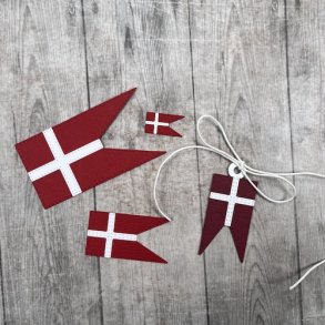 Die/sk�re stencil, Dan Dies 79384; Dannebrog som splitflag