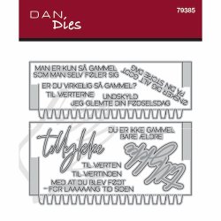 Die/sk�re stencil, Dan Dies 79385; Tilbeh�r til rund tromme �ske (79361) - nye sider &amp; tekster