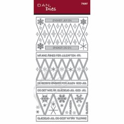 Die/sk�re stencil, Dan Dies 79387; Tilbeh�r til rund tromme �ske (79361) - Pyntelag &amp; tekster