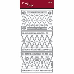 Die/sk�re stencil, Dan Dies 79387; Tilbeh�r til rund tromme �ske (79361) - Pyntelag & tekster