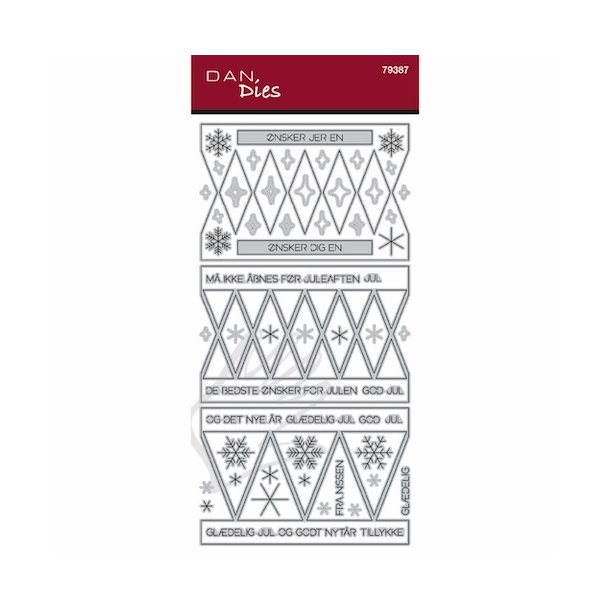 Die/sk�re stencil, Dan Dies 79387; Tilbeh�r til rund tromme �ske (79361) - Pyntelag &amp; tekster