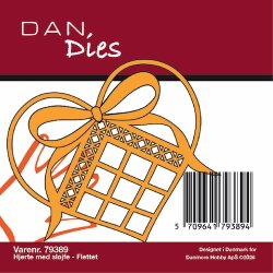 Die/sk�re stencil, Dan Dies 79389; Flethjerte m/sl�jfe til oph�ng eller pynt