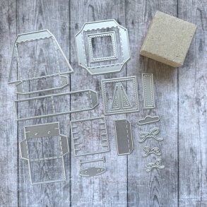 Dies/sk�re stencils, Dan-Dies 7939, Smykke�ske 4x4x2 cm