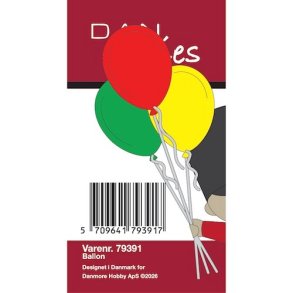 Die/sk�re stencil, Dan Dies 79391; Balloner