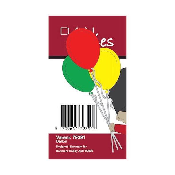 Die/sk�re stencil, Dan Dies 79391; Balloner