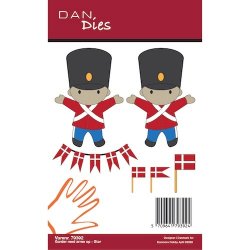 Die/sk�re stencil, Dan Dies 79392; Stor garder med armene oppe