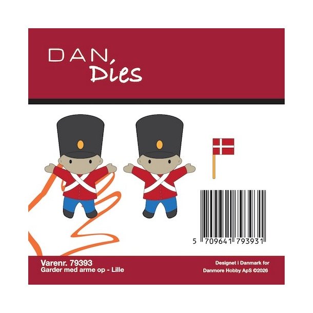 Die/sk�re stencil, Dan Dies 79393; Lille garder med armene oppe