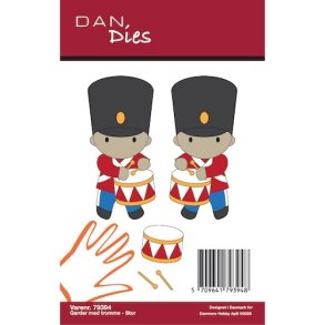 Die/sk�re stencil, Dan Dies 79394; Stor garder m/tromme