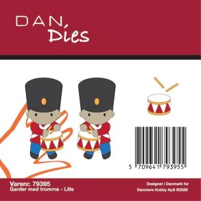 Die/sk�re stencil, Dan Dies 79395; Lille garder med tromme