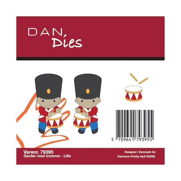 Die/sk�re stencil, Dan Dies 79395; Lille garder med tromme
