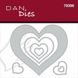 Die/sk�re stencil, Dan Dies 79396; �bent Hjerte til oph�ng eller kort