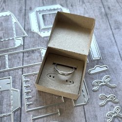 Dies/skre stencils, Dan-Dies 7939, Smykkeske 4x4x2 cm