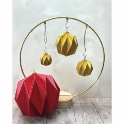 Die/skre stencil, Dan Dies 7945; Foldet kmpe julekugle