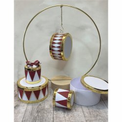 Die/skre stencil, Tilbehr til tromme i mellemstrrelse, Dan dies 7947