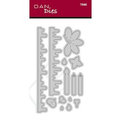 Die/skre stencil, Kage-tilbehr til trommerne, Dan dies 7948