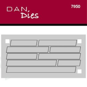 Dies/sk�re stencils, Dan-Dies 7950, die til DAN stamps 